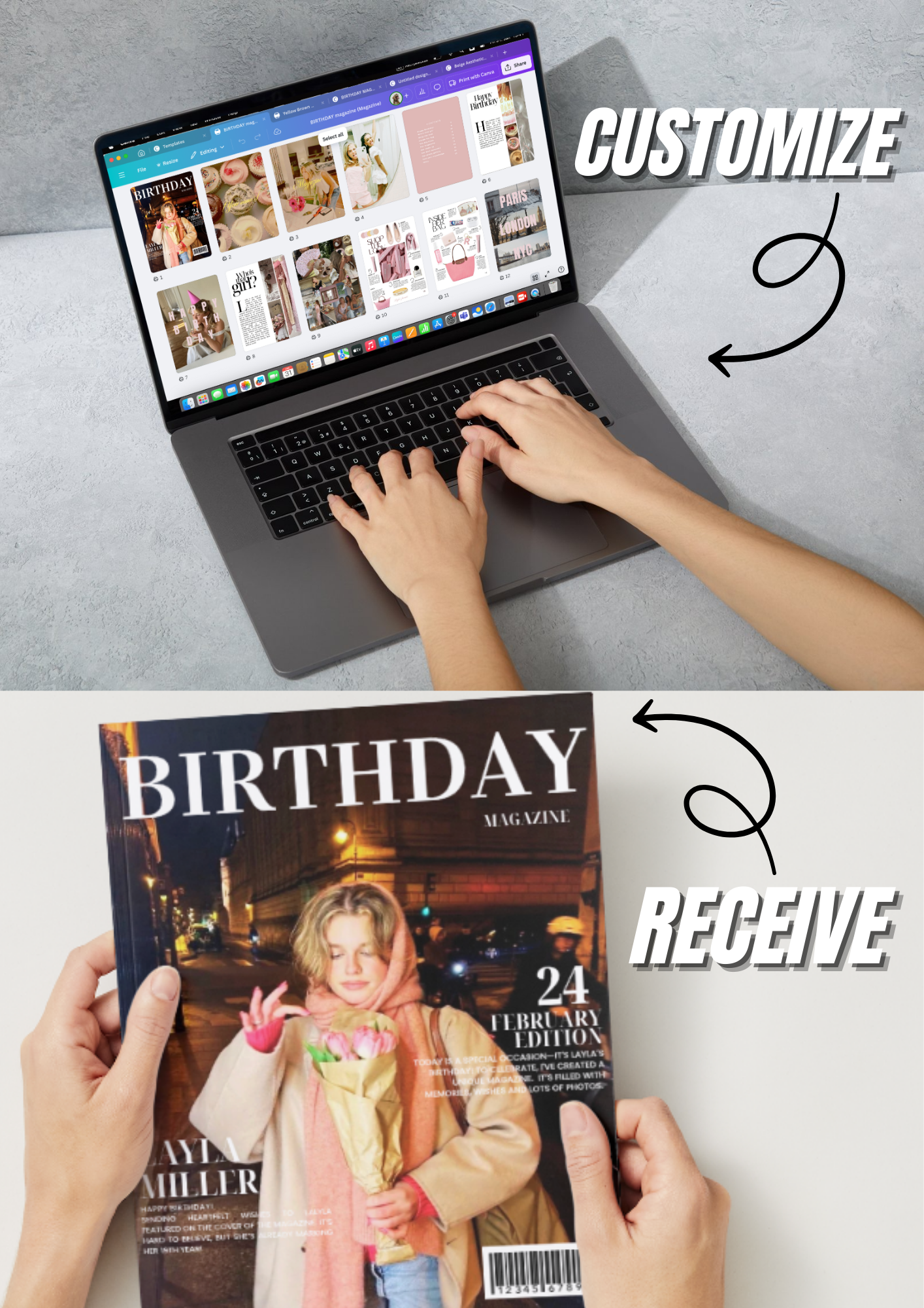 Birthday Magazine Template